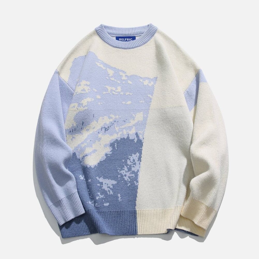Aelfric Eden Retro Snow Mountain Cozy Sweater